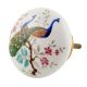 Peacock Scenery Flat Ceramic Cabinet Knobs